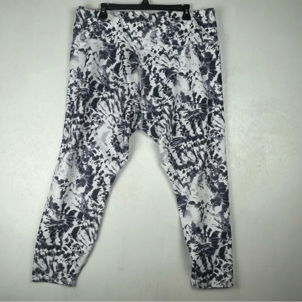 **SOLD**RBX | women’s athletic leggings size 3X tie dye plus workout pants - Picture 2 of 11